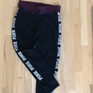 VS Pink yoga/jogger pants cotton size L